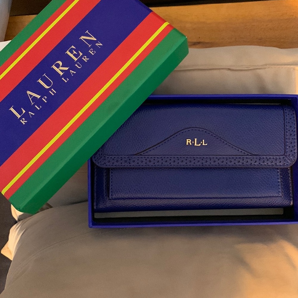 Blue Lauren Ralph Lauren wallet. Brand new.